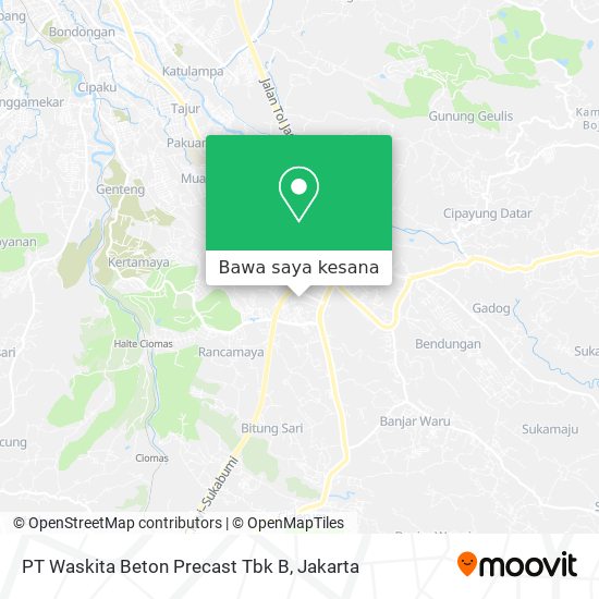 Peta PT Waskita Beton Precast Tbk B