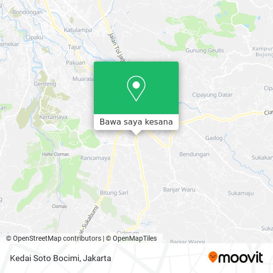 Peta Kedai Soto Bocimi