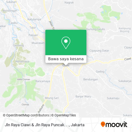 Peta Jln Raya Ciawi & Jln Raya Puncak. . .