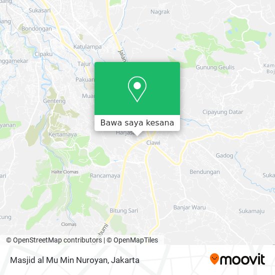 Peta Masjid al Mu Min Nuroyan