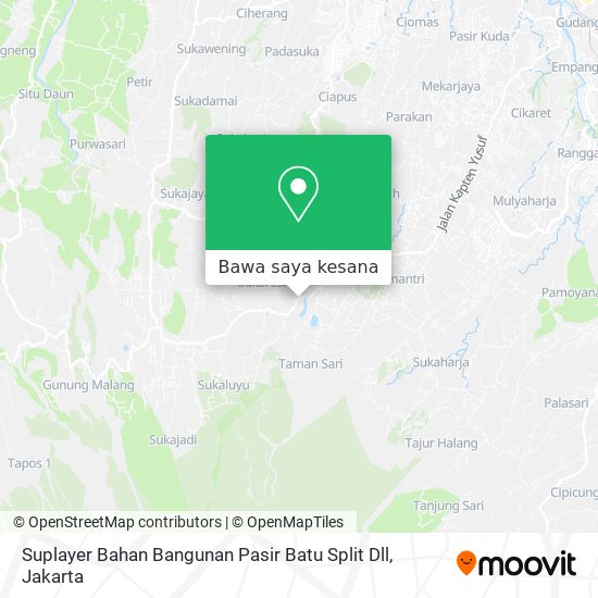 Peta Suplayer Bahan Bangunan Pasir Batu Split Dll