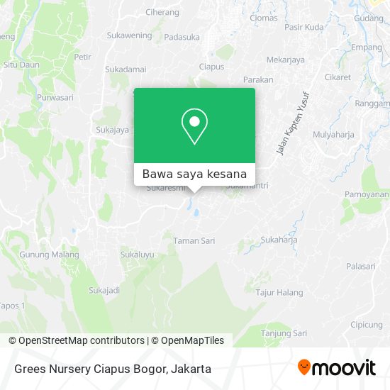 Peta Grees Nursery Ciapus Bogor