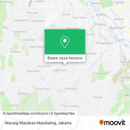 Peta Warung Masakan Mandailing