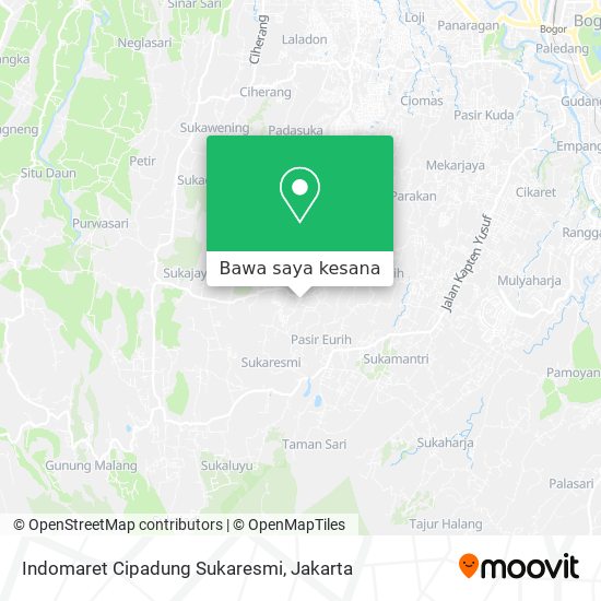 Peta Indomaret Cipadung Sukaresmi