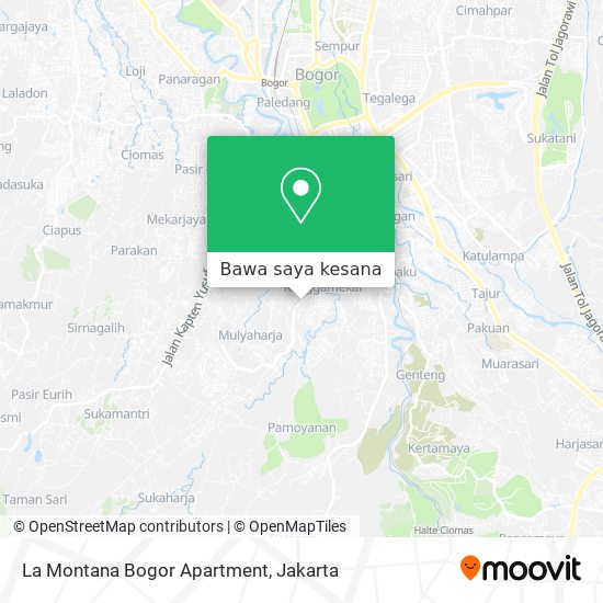 Peta La Montana Bogor Apartment