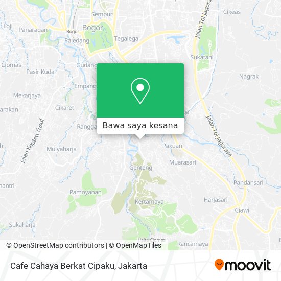 Peta Cafe Cahaya Berkat Cipaku