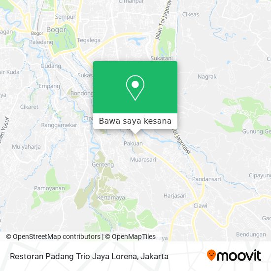 Peta Restoran Padang Trio Jaya Lorena