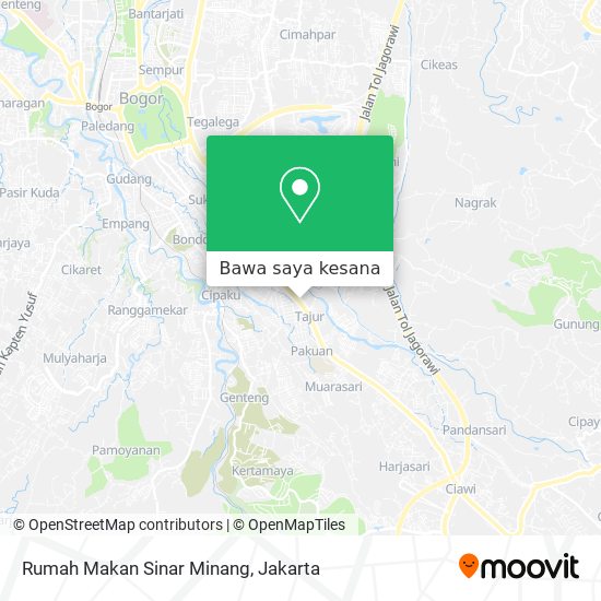 Peta Rumah Makan Sinar Minang