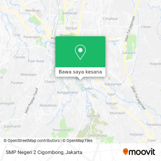 Peta SMP Negeri 2 Cigombong