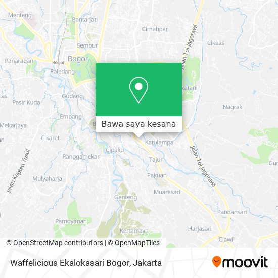 Peta Waffelicious Ekalokasari Bogor