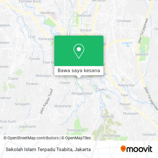 Peta Sekolah Islam Terpadu Tsabita