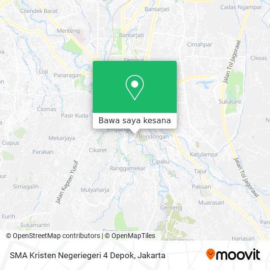 Peta SMA Kristen Negeriegeri 4 Depok