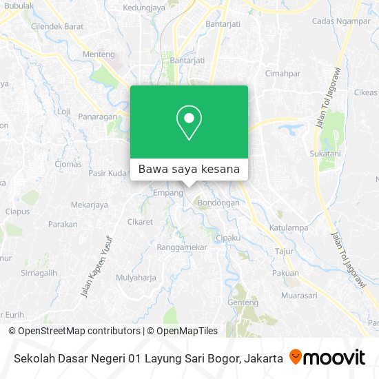 Peta Sekolah Dasar Negeri 01 Layung Sari Bogor