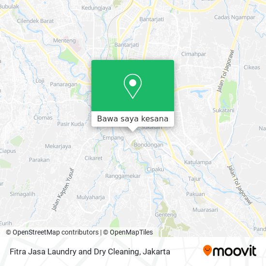 Peta Fitra Jasa Laundry and Dry Cleaning