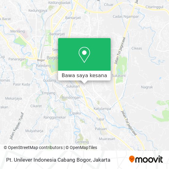 Peta Pt. Unilever Indonesia Cabang Bogor
