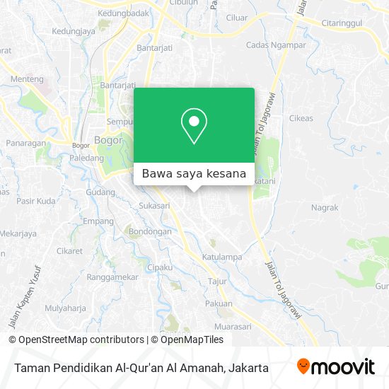 Peta Taman Pendidikan Al-Qur'an Al Amanah