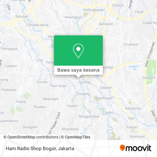 Peta Ham Radio Shop Bogor