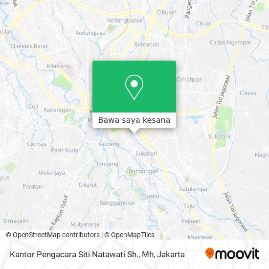 Peta Kantor Pengacara Siti Natawati Sh., Mh