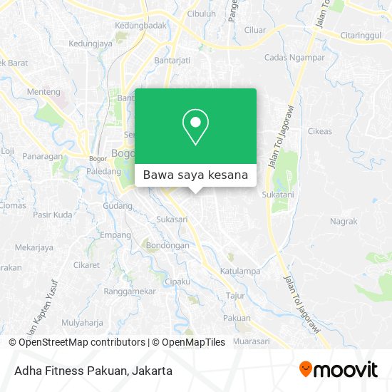 Peta Adha Fitness Pakuan