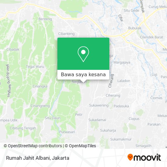 Peta Rumah Jahit Albani