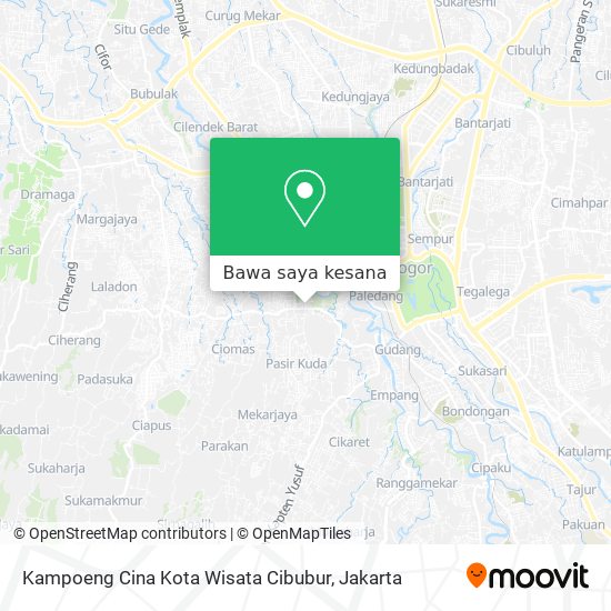 Peta Kampoeng Cina Kota Wisata Cibubur