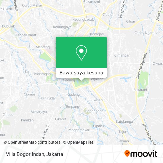 Peta Villa Bogor Indah