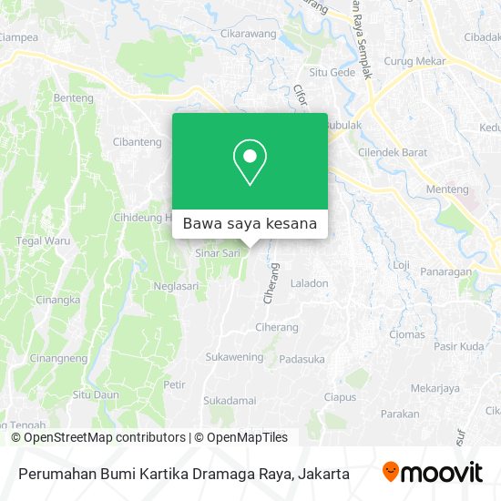 Peta Perumahan Bumi Kartika Dramaga Raya