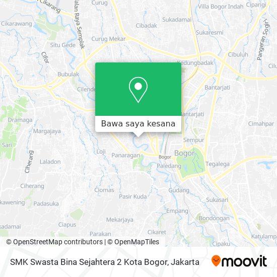 Peta SMK Swasta Bina Sejahtera 2 Kota Bogor