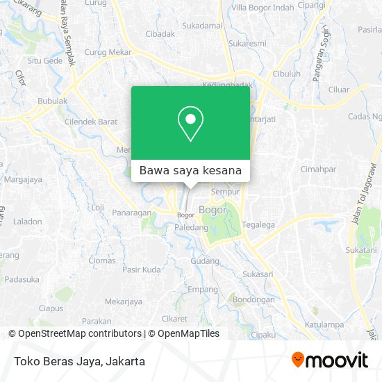 Peta Toko Beras Jaya