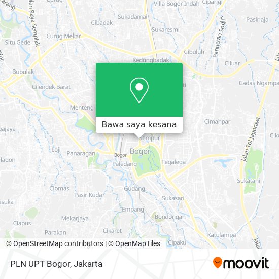 Peta PLN UPT Bogor