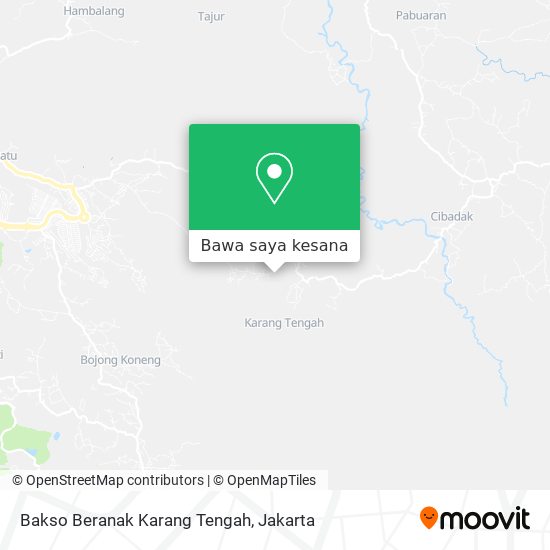 Peta Bakso Beranak Karang Tengah