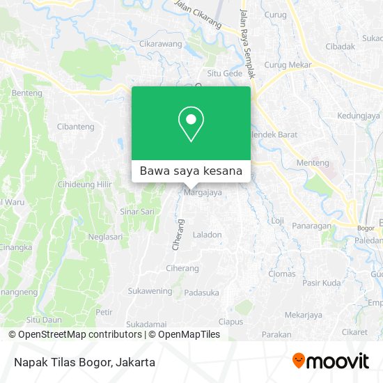 Peta Napak Tilas Bogor