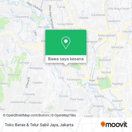 Peta Toko Beras & Telur Sabil Jaya