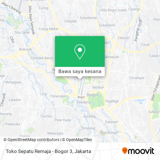 Peta Toko Sepatu Remaja - Bogor 3