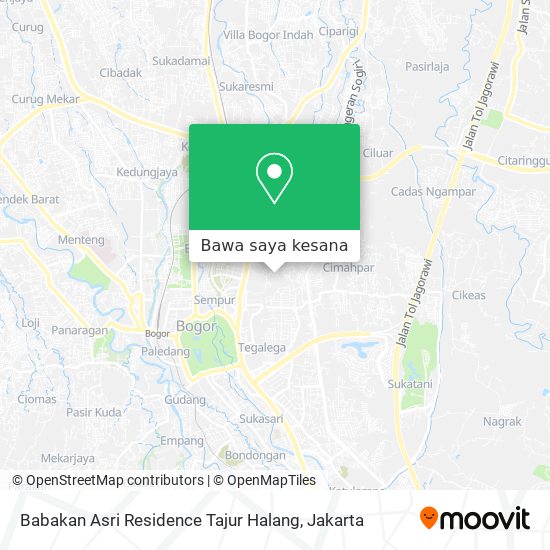 Peta Babakan Asri Residence Tajur Halang