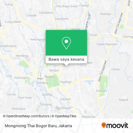 Peta Mongmong Thai Bogor Baru