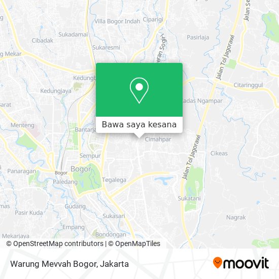 Peta Warung Mevvah Bogor