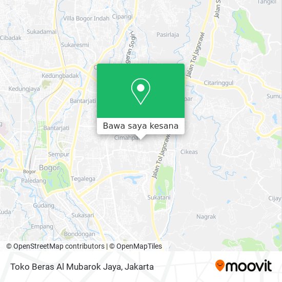 Peta Toko Beras Al Mubarok Jaya