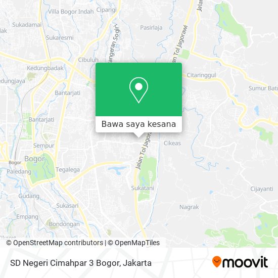 Peta SD Negeri Cimahpar 3 Bogor