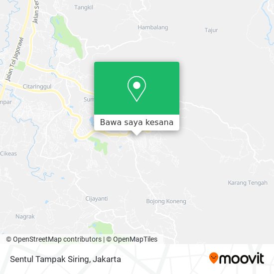 Peta Sentul Tampak Siring