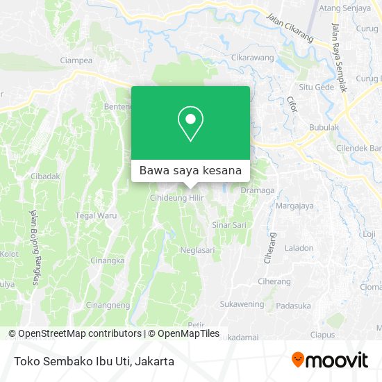 Peta Toko Sembako Ibu Uti