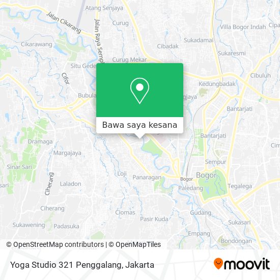 Peta Yoga Studio 321 Penggalang