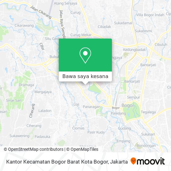 Peta Kantor Kecamatan Bogor Barat Kota Bogor