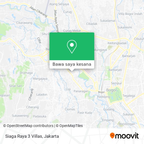 Peta Siaga Raya 3 Villas