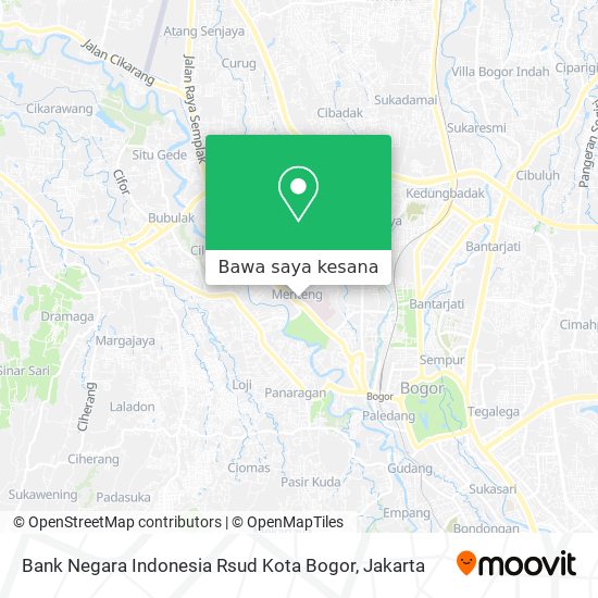 Peta Bank Negara Indonesia Rsud Kota Bogor