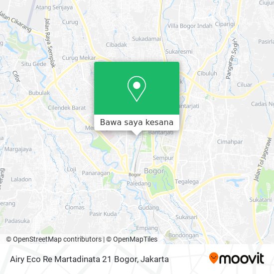 Peta Airy Eco Re Martadinata 21 Bogor