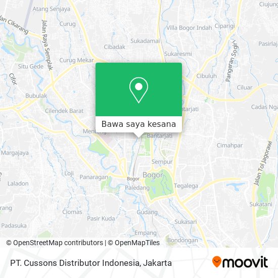 Peta PT. Cussons Distributor Indonesia