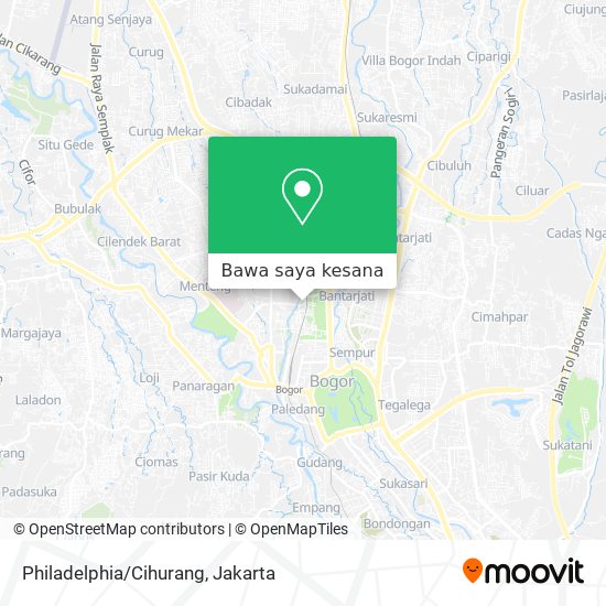 Peta Philadelphia/Cihurang