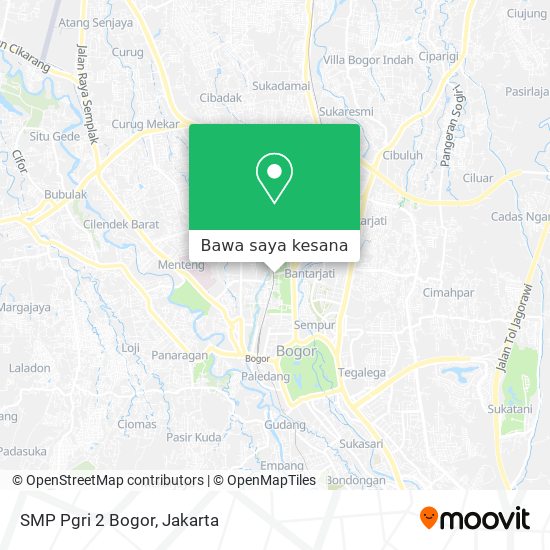 Peta SMP Pgri 2 Bogor