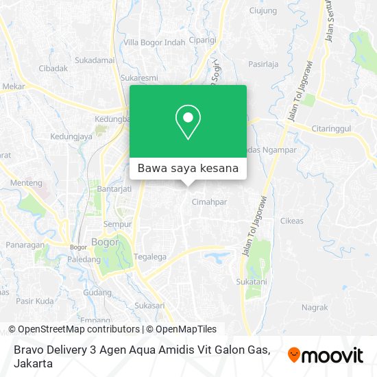 Peta Bravo Delivery 3 Agen Aqua Amidis Vit Galon Gas
